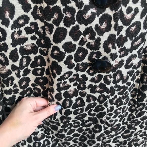 LE CHATEAU Animal Print Spring Coat - Size Small - Picture 6 of 8